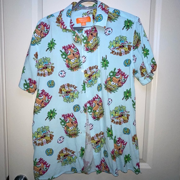 Spongebob button down tshirt - Picture 1 of 2